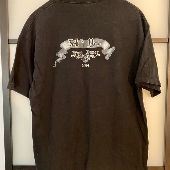 Black, Port Dover, Friday the 13th, Skull, Motorcycle T-shirt - Picture 3 of 6